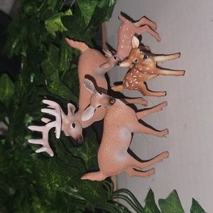 Deer Family Doe Buck Fawn Fairy Garden Accessories Animals